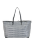 I Am A Plastic Bag Zipped Tote, &pound;275, Handbags, Grey, Canvas, Back view